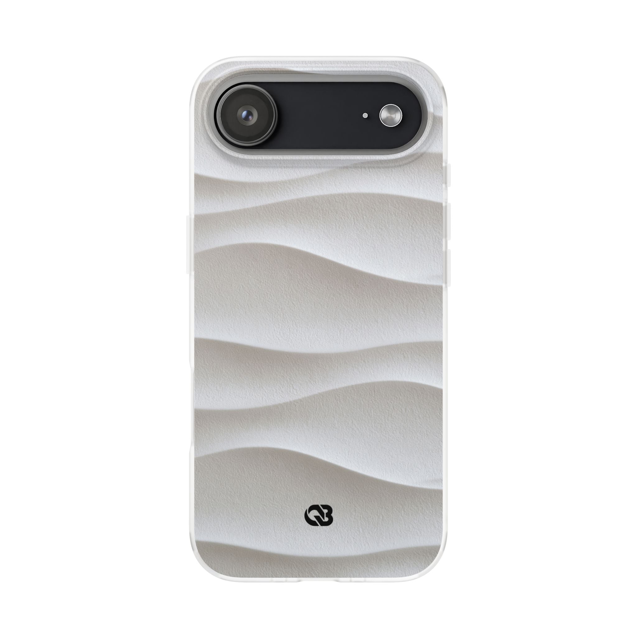White Lite Phone Case for iPhone - Arctic Flow Ridges
