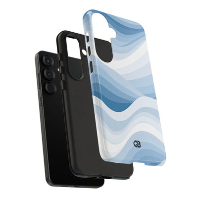 Blue Tough Phone Case for Samsung - Glacial Indigo Flow