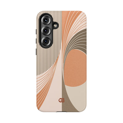 Orange Tough Phone Case for Samsung - Desert Arc Horizon