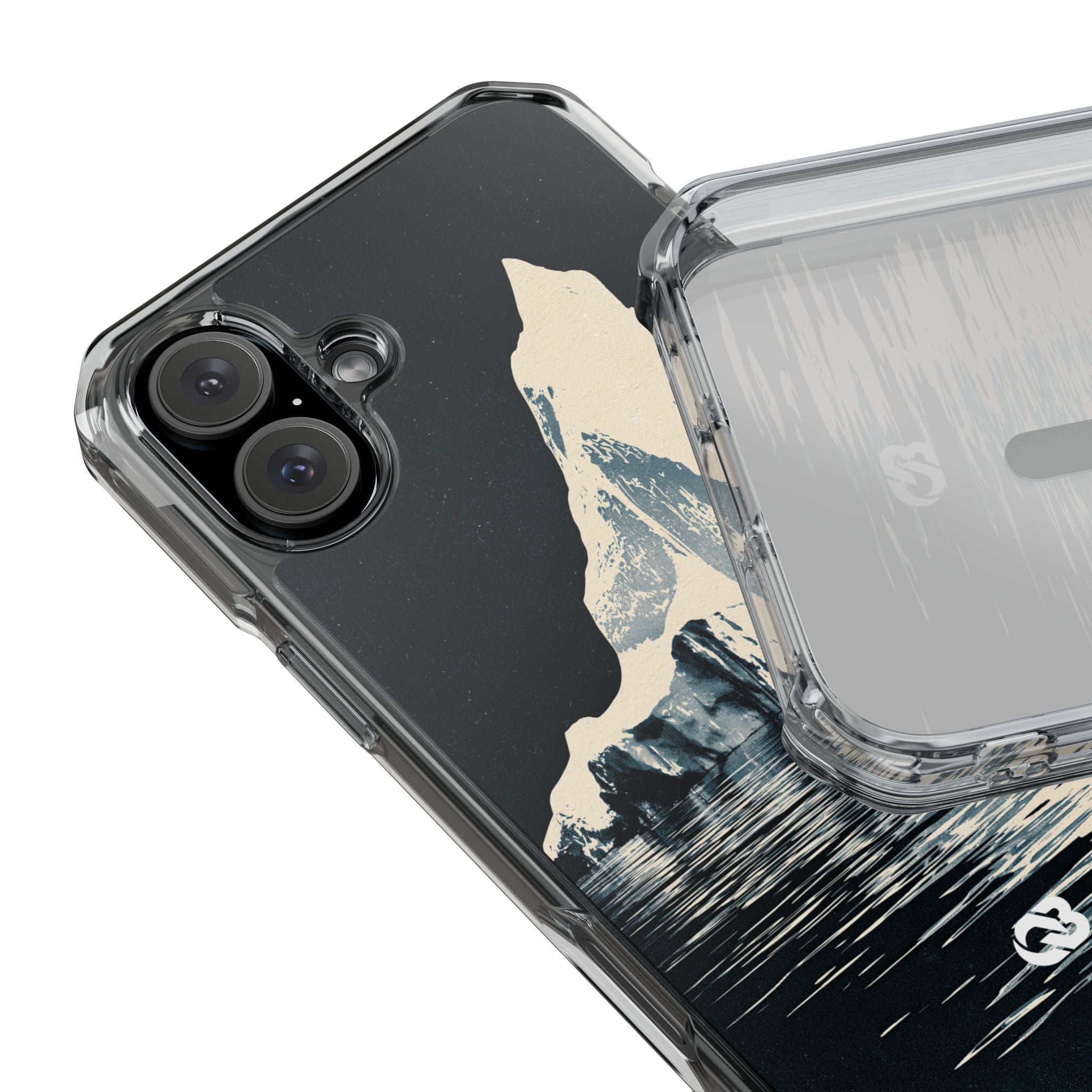 Blue Impact MagSafe Phone Case for iPhone - Frozen Navy Monolith