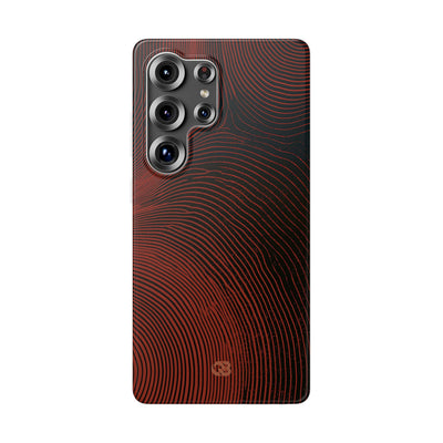 Red Lite Phone Case for Samsung - Terracotta Nerve Map