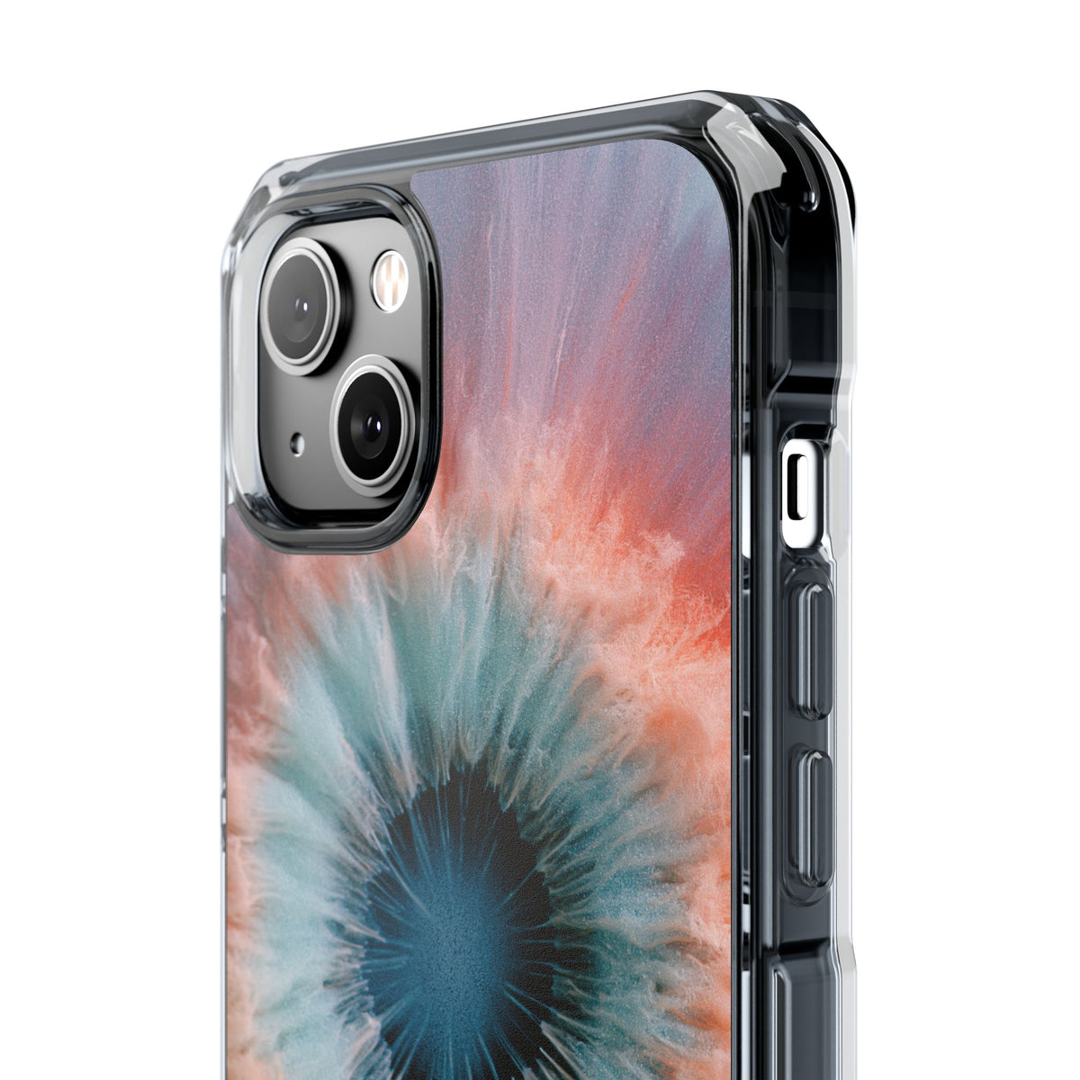 Radiant Aura Core · Clear Impact Magnetic Phone Case for iPhone · Orange