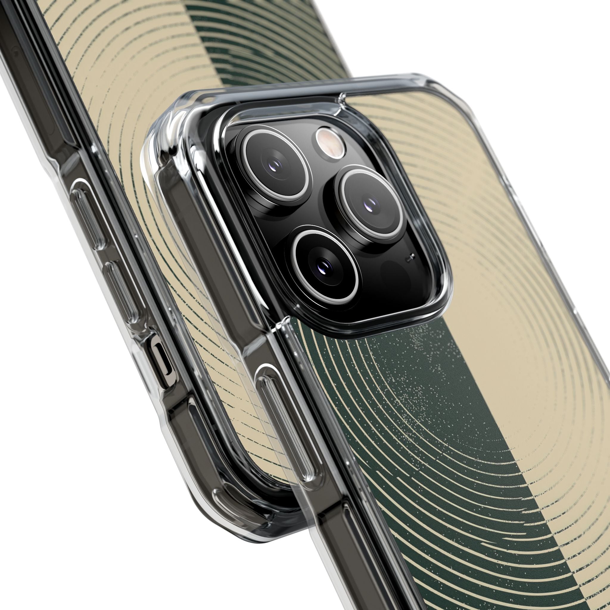 Green Impact MagSafe Phone Case for iPhone - Evergreen Split Grain