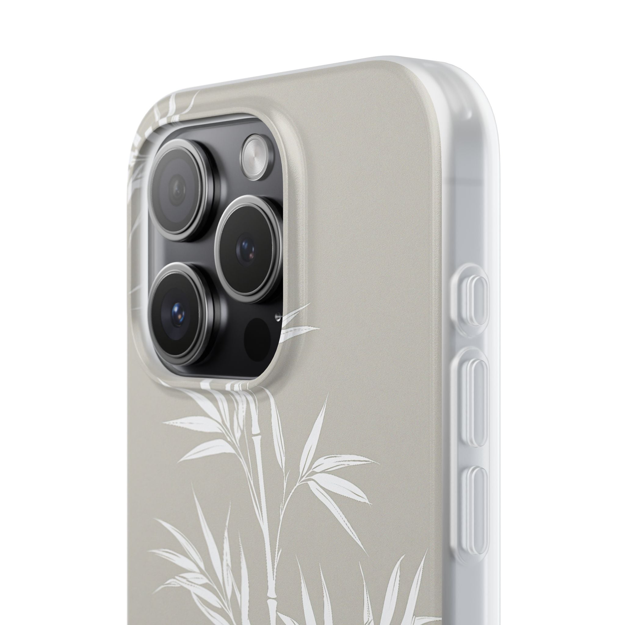 Beige Lite Phone Case for iPhone - Sandstone Bamboo Stalks
