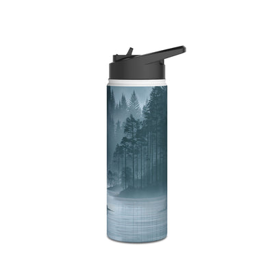 Silent Nordic Fjord · Insulated Water Bottle · Blue