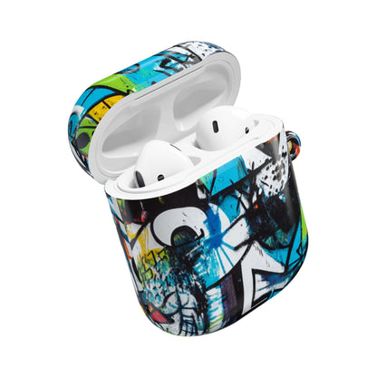 Bold Shapes Blauw - AirPods Case