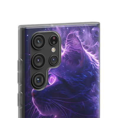 Purple Void Feline · Soft Custodia per Samsung