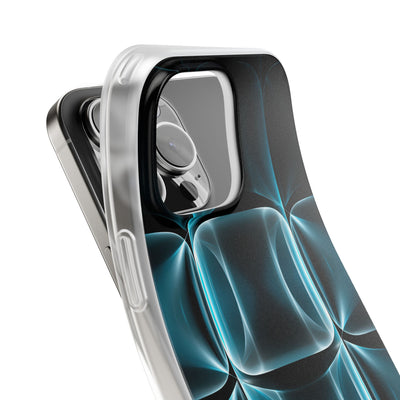 Translucent Cyber Grid · Lite Phone Case for iPhone ·  Teal