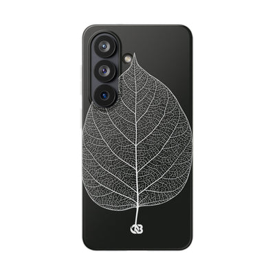 Black Lite Phone Case for Samsung - Bleached Leaf Lattice