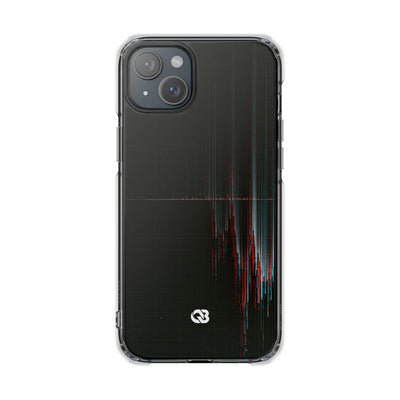 Black Impact MagSafe Phone Case for iPhone - Corrupted Data Stream
