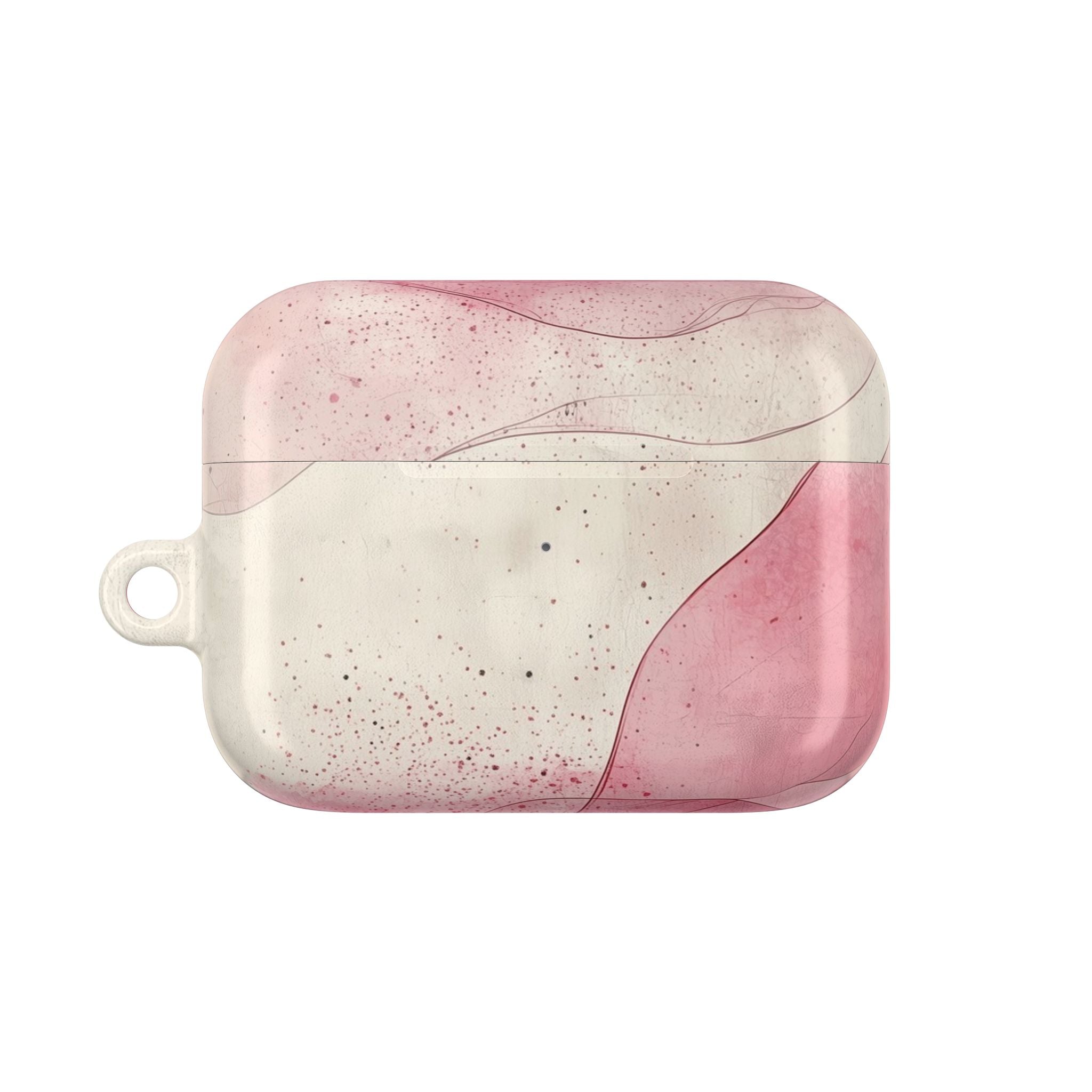 Crimson Ribbon Waves - AirPods Case