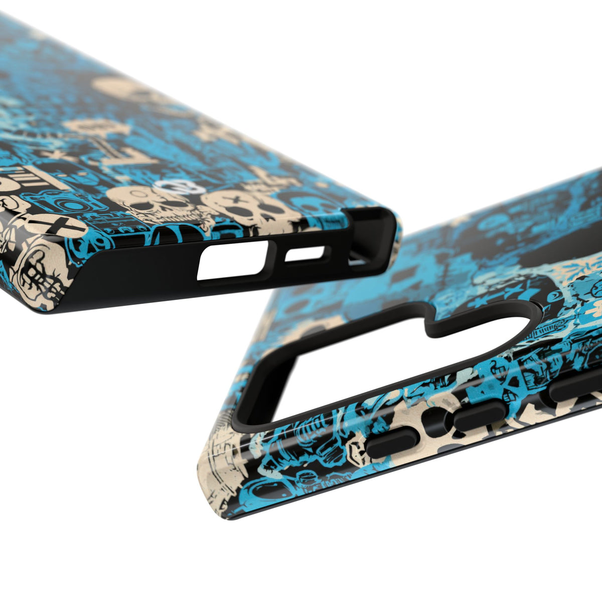 Electric Skull Graffiti · Tough Phone Case for Samsung · Blue