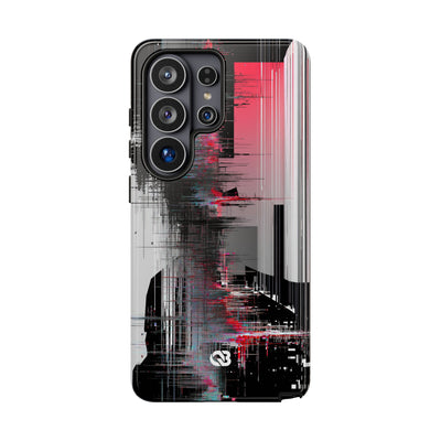 Black Tough Phone Case for Samsung - Crimson Data Leak