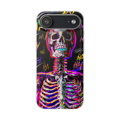 Neon Glitch Skeleton · Soft Handyhülle für iPhone