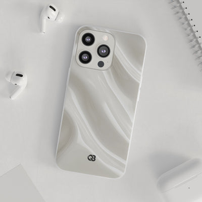 Liquid Enamel Fold · Lite Phone Case for iPhone ·  White