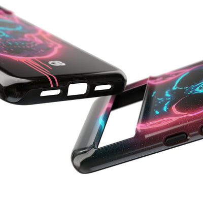 Neon Drip Skull · Tough Phone Case for Pixel ·  Black