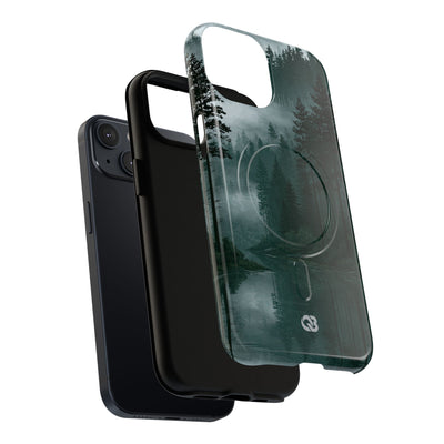 Green Tough 2.0 Magsafe Phone Case for iPhone - Misty Evergreen Mirror