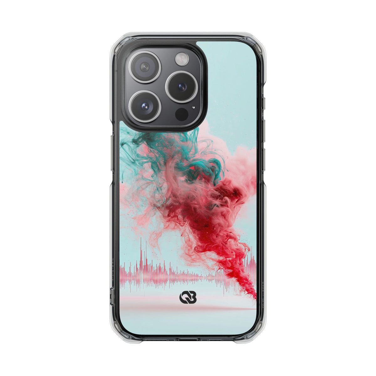 Sonic Bloom · Clear Impact Magnetic Phone Case for iPhone · Red