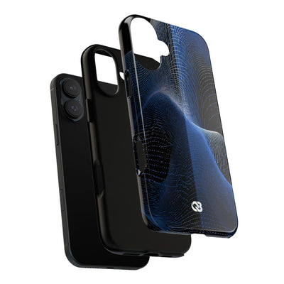 Blue Tough Phone Case for iPhone - Electric Blue Flux