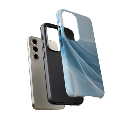 Blue Tough Phone Case for Samsung - Arctic Silk Drift