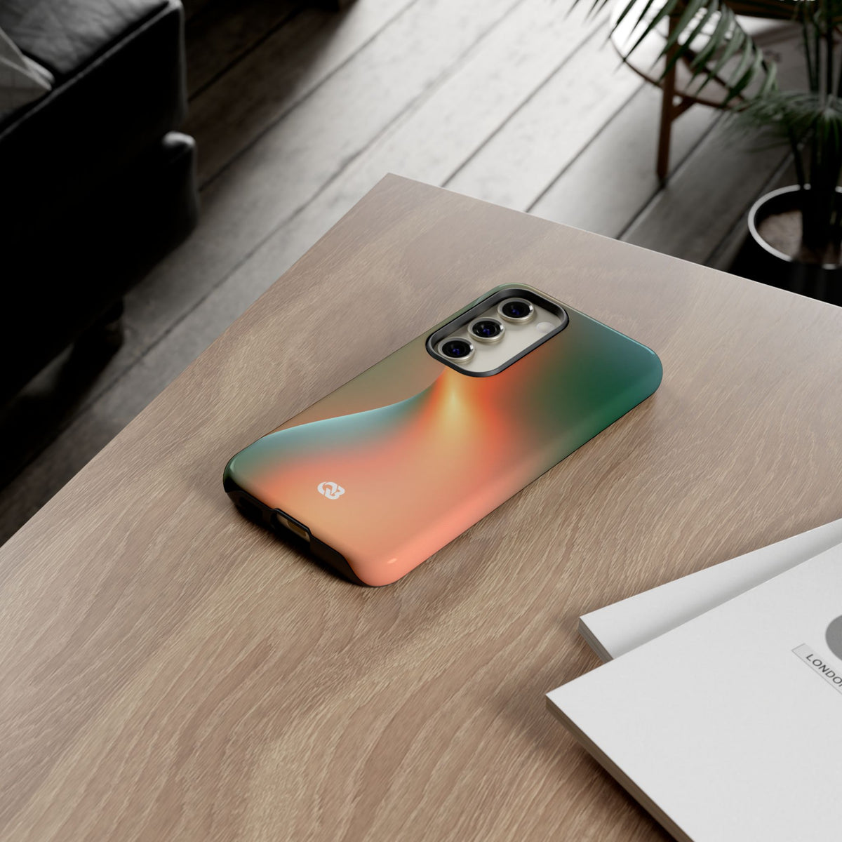 Radiant Contour · Tough Phone Case for Samsung · Orange