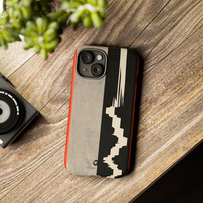 Orange Tough Phone Case for iPhone - Orange Monolith Rift