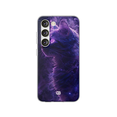 Purple Void Feline · Soft Custodia per Samsung