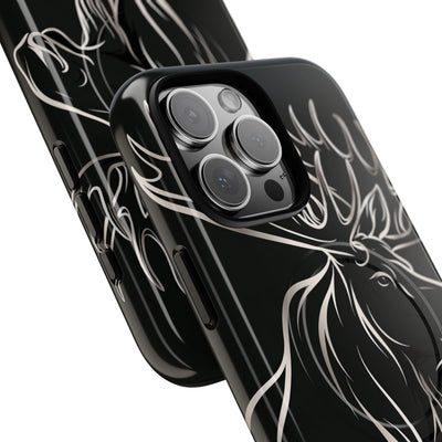 Nordic Moose Contour · Tough 2.0 Magnetic Phone Case for iPhone · Black