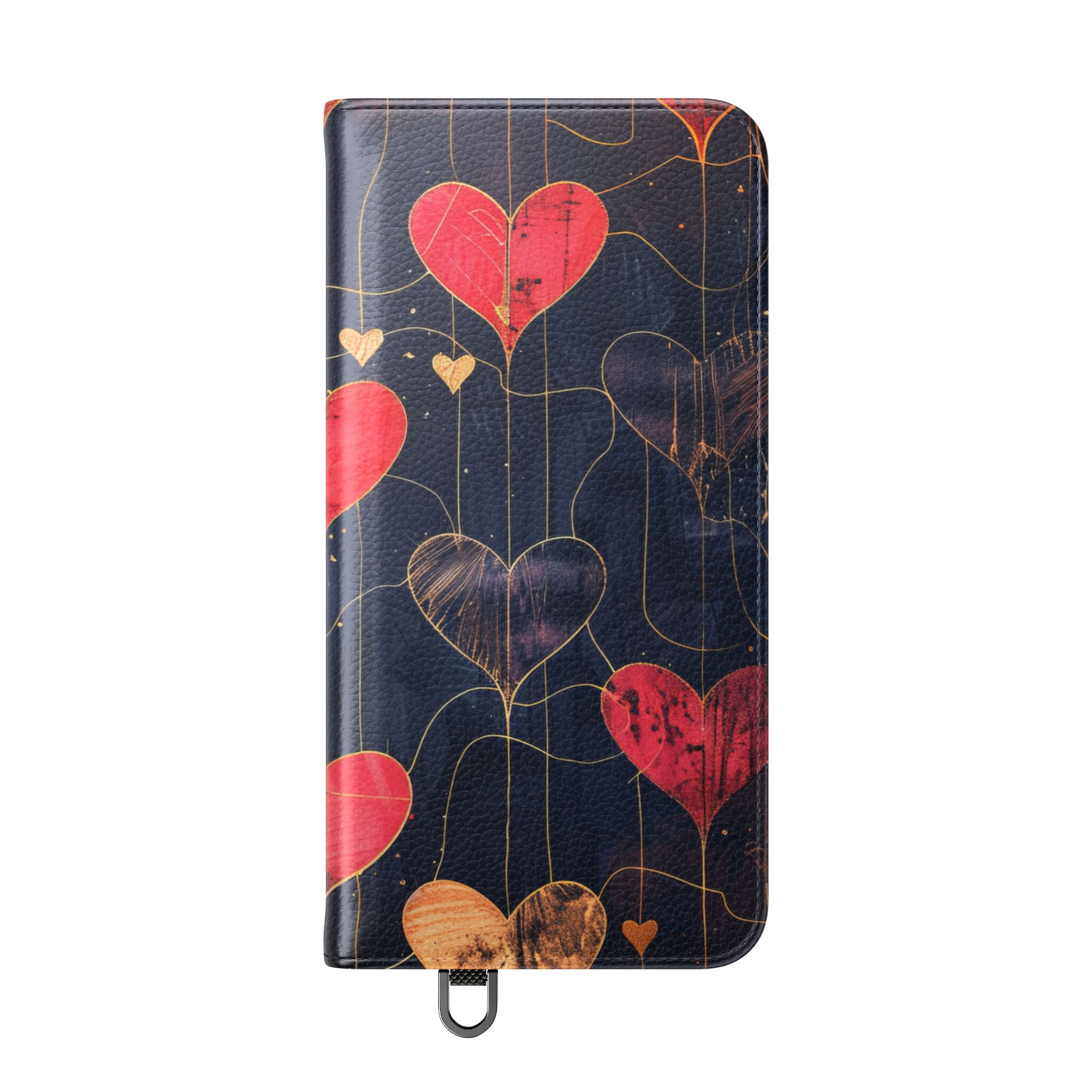 Textured Heart Grid - Samsung S25+ Case - Wallet