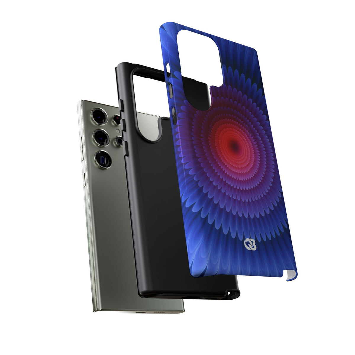 Radial Spectrum Bloom · Tough Phone Case for Samsung · Blue