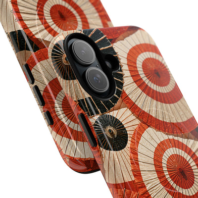Vermilion Wagasa Motif · Tough 2.0 Magnetic Phone Case for iPhone · Red