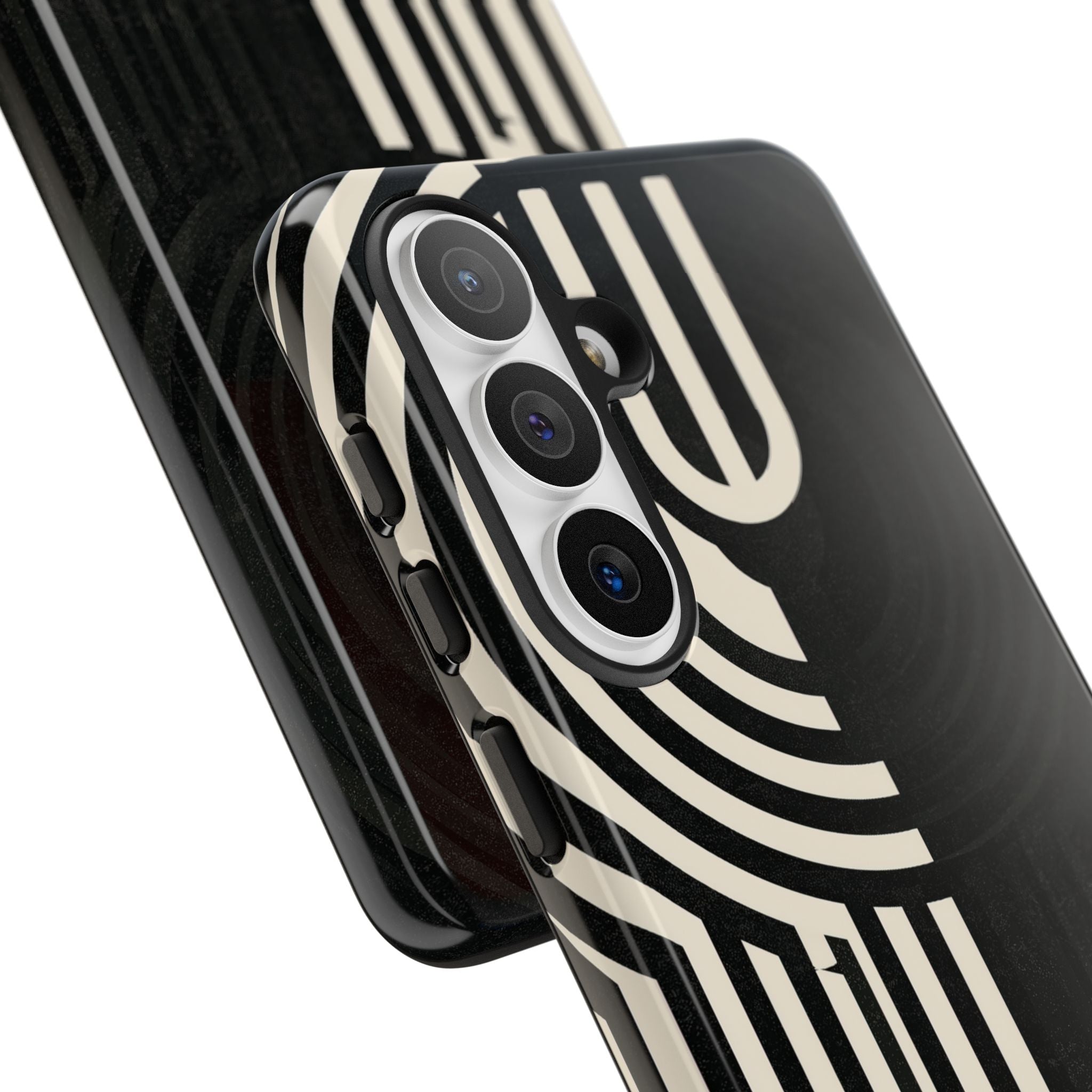 Beige Tough Phone Case for Samsung - Monolith Ivory Signal