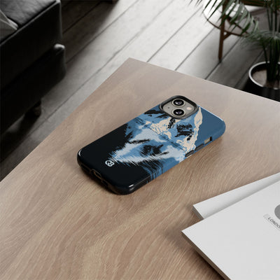 Blue Tough Phone Case for iPhone - Arctic Summit Mirror