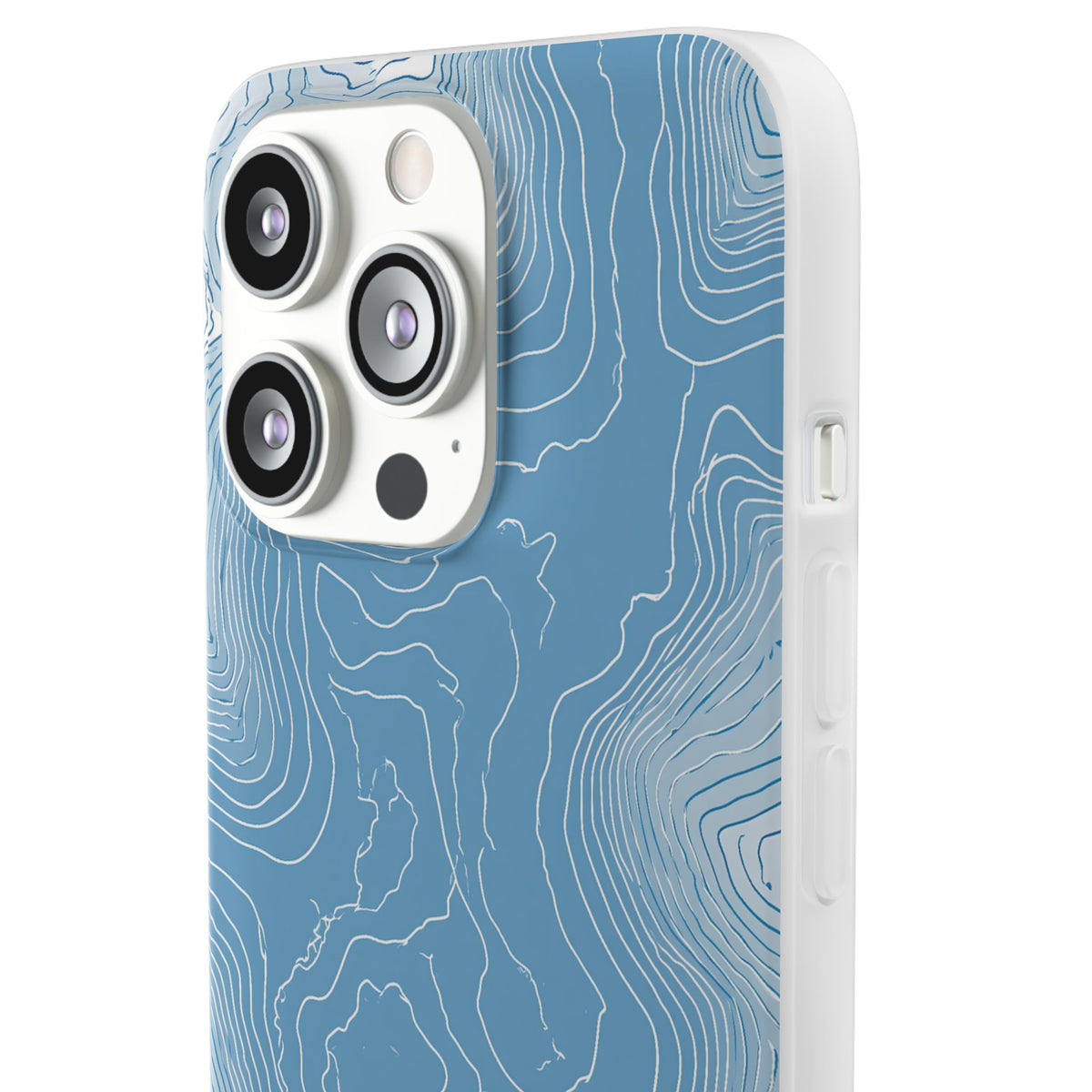 Glacial Basin Topo · Lite Phone Case for iPhone ·  Blue