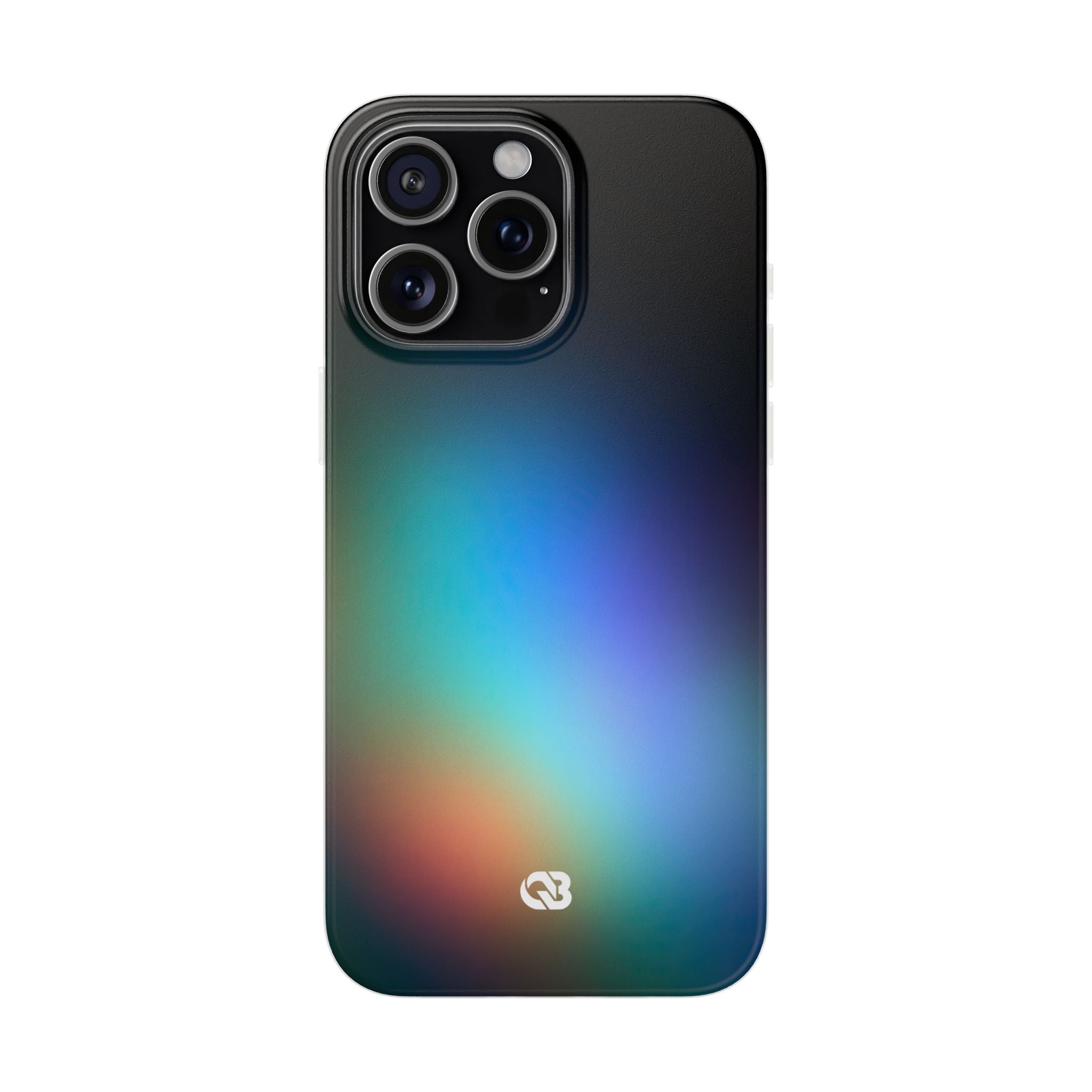 Black Lite Phone Case for iPhone - Electric Prism Grain