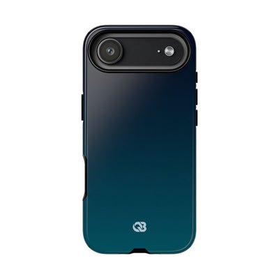 Teal Tough Phone Case for iPhone - Abyss Teal Haze