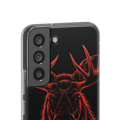Crimson Horizon Moose · Lite Phone Case for Samsung · Black