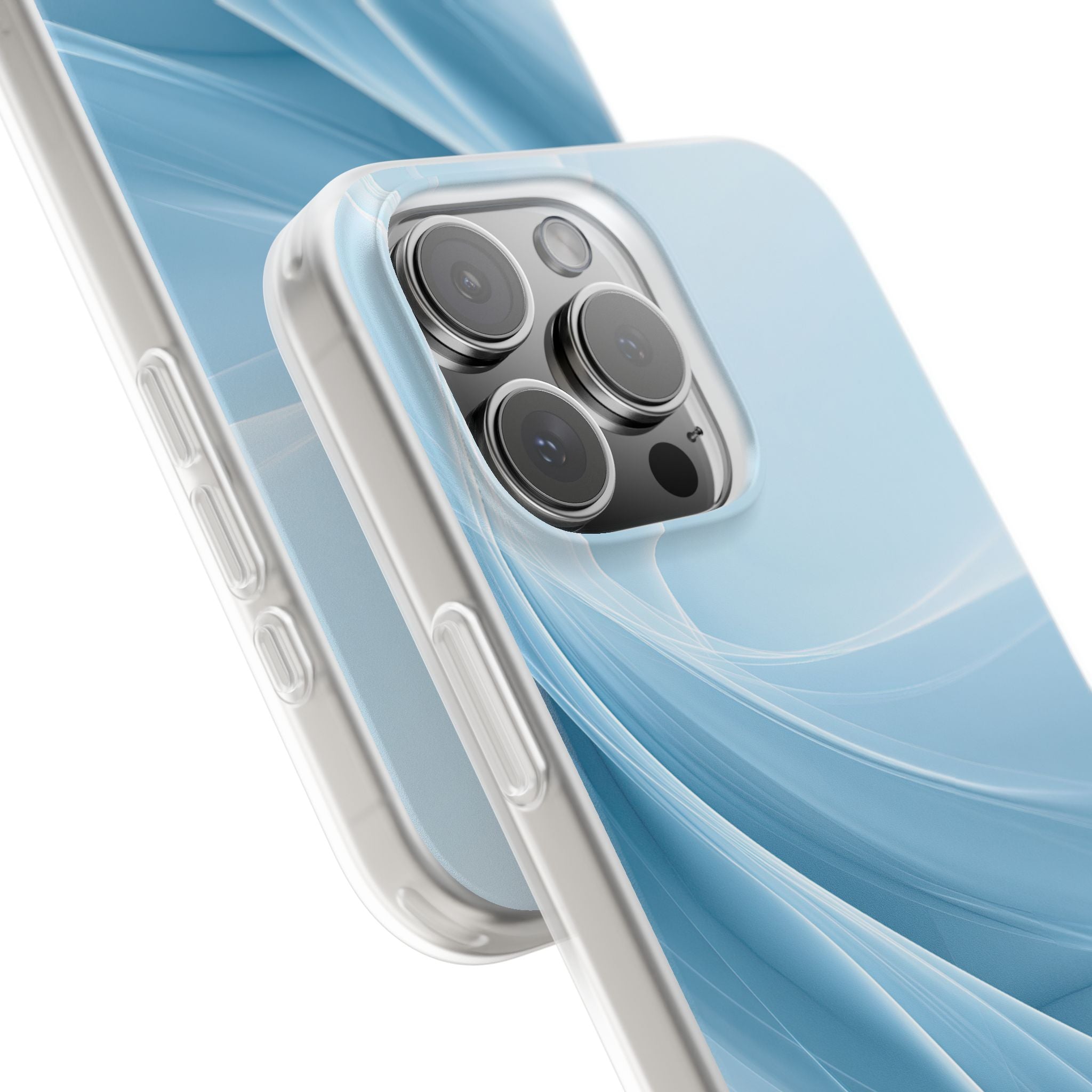 Blue Lite Phone Case for iPhone - Arctic Silk Drift