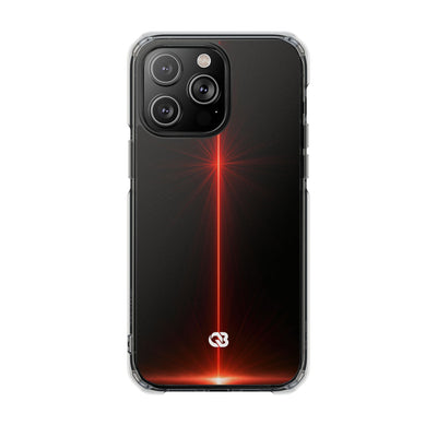 Red Impact MagSafe Phone Case for iPhone - Crimson Flare Vector