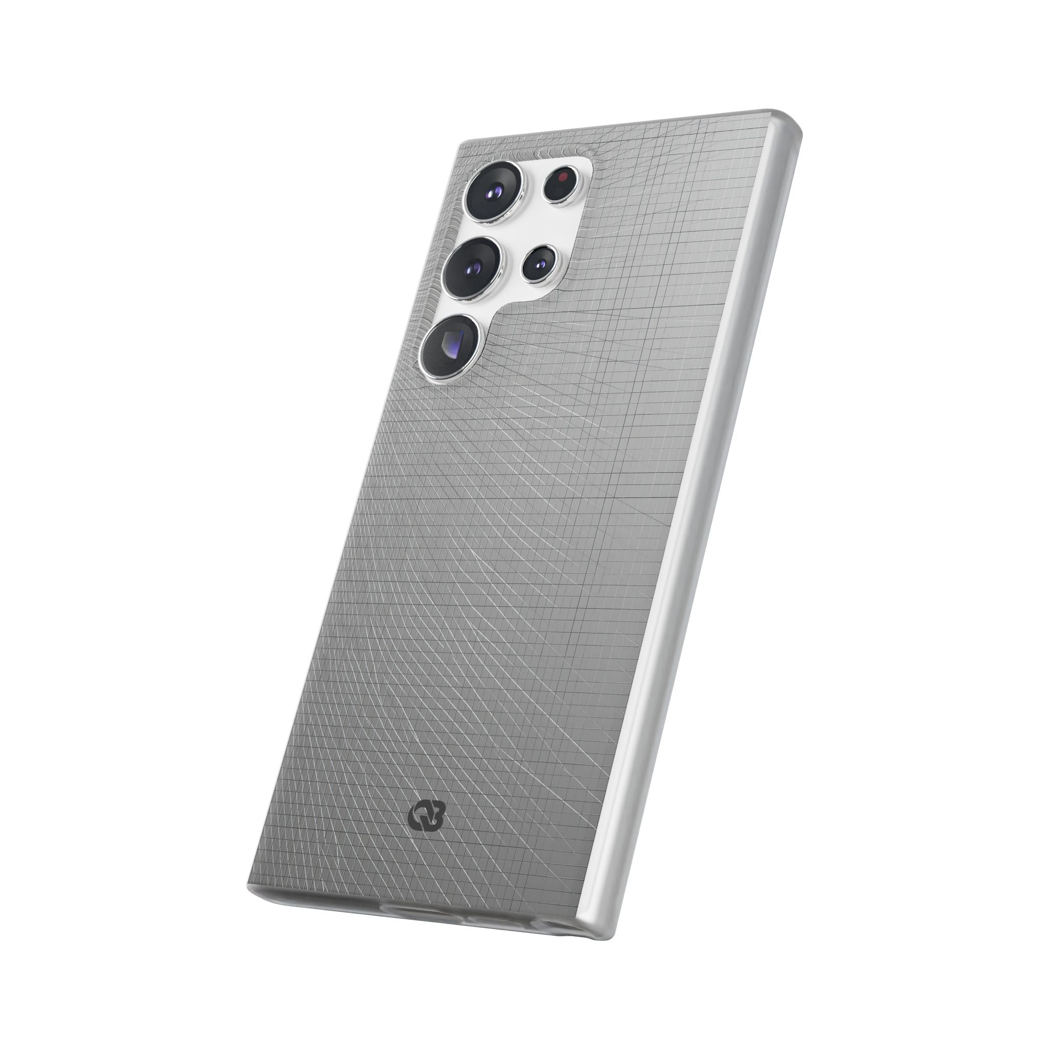 Grey Lite Phone Case for Samsung - Chrome Mesh Warp