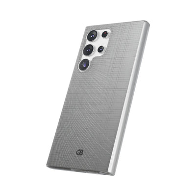 Grey Lite Phone Case for Samsung - Chrome Mesh Warp