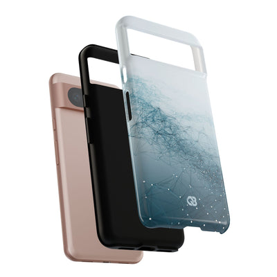 Teal Tough Phone Case for Google Pixel - Cyan Vector Lattice