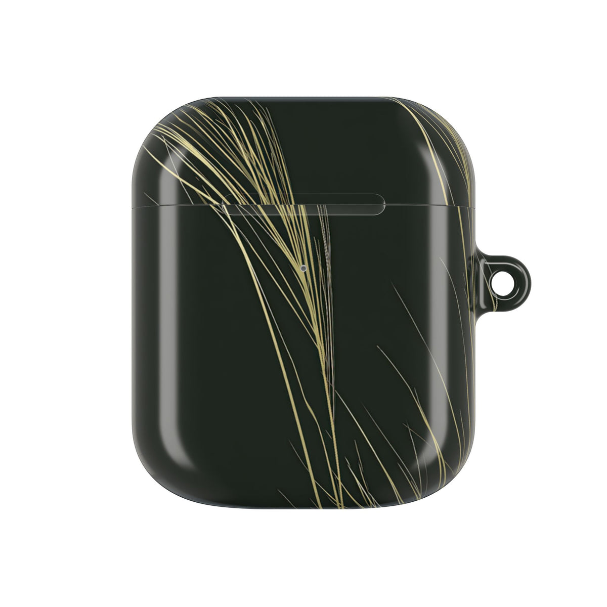 Golden Whispering Reeds · Hard Case for AirPods & AirPods Pro · Green