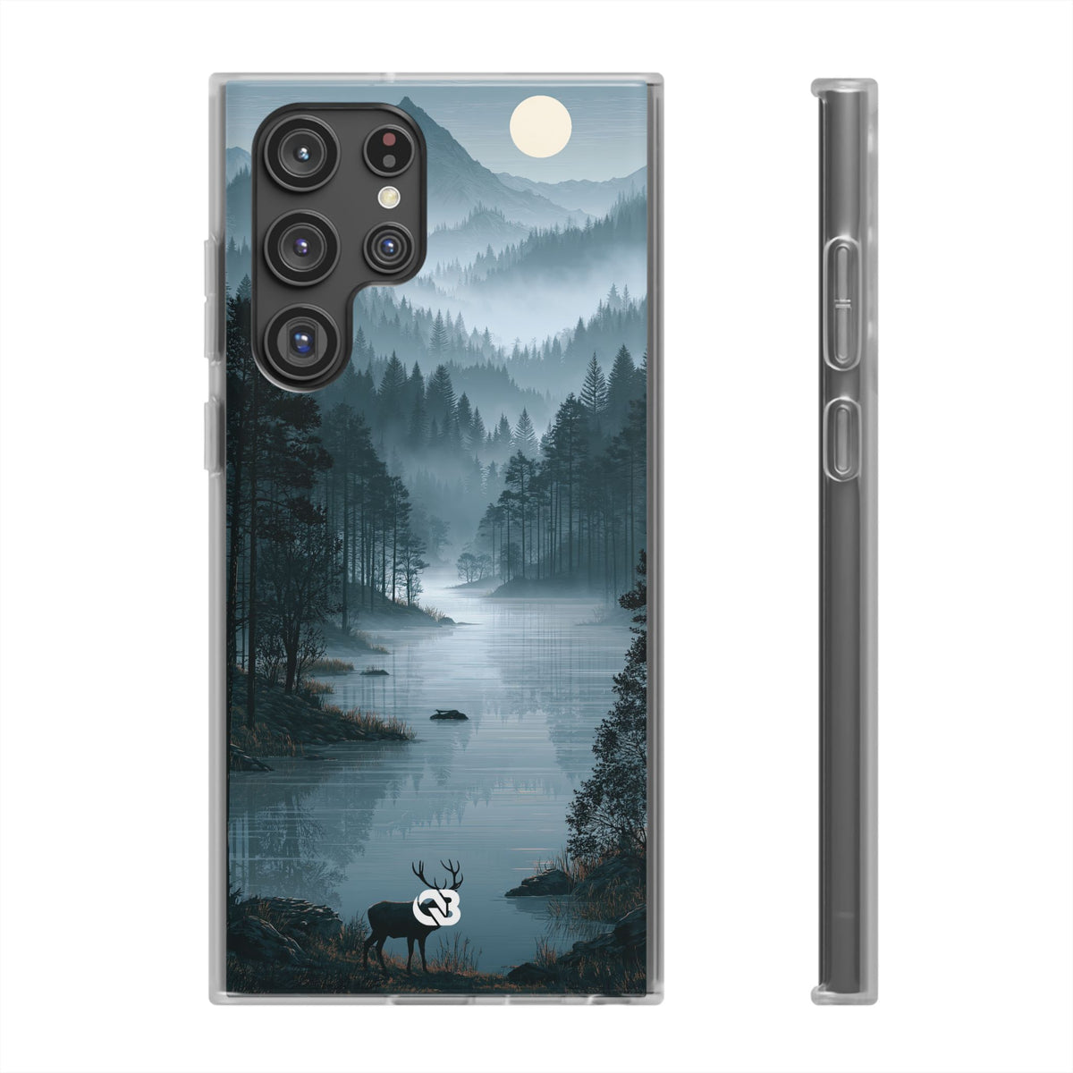 Silent Nordic Fjord · Lite Phone Case for Samsung · Blue