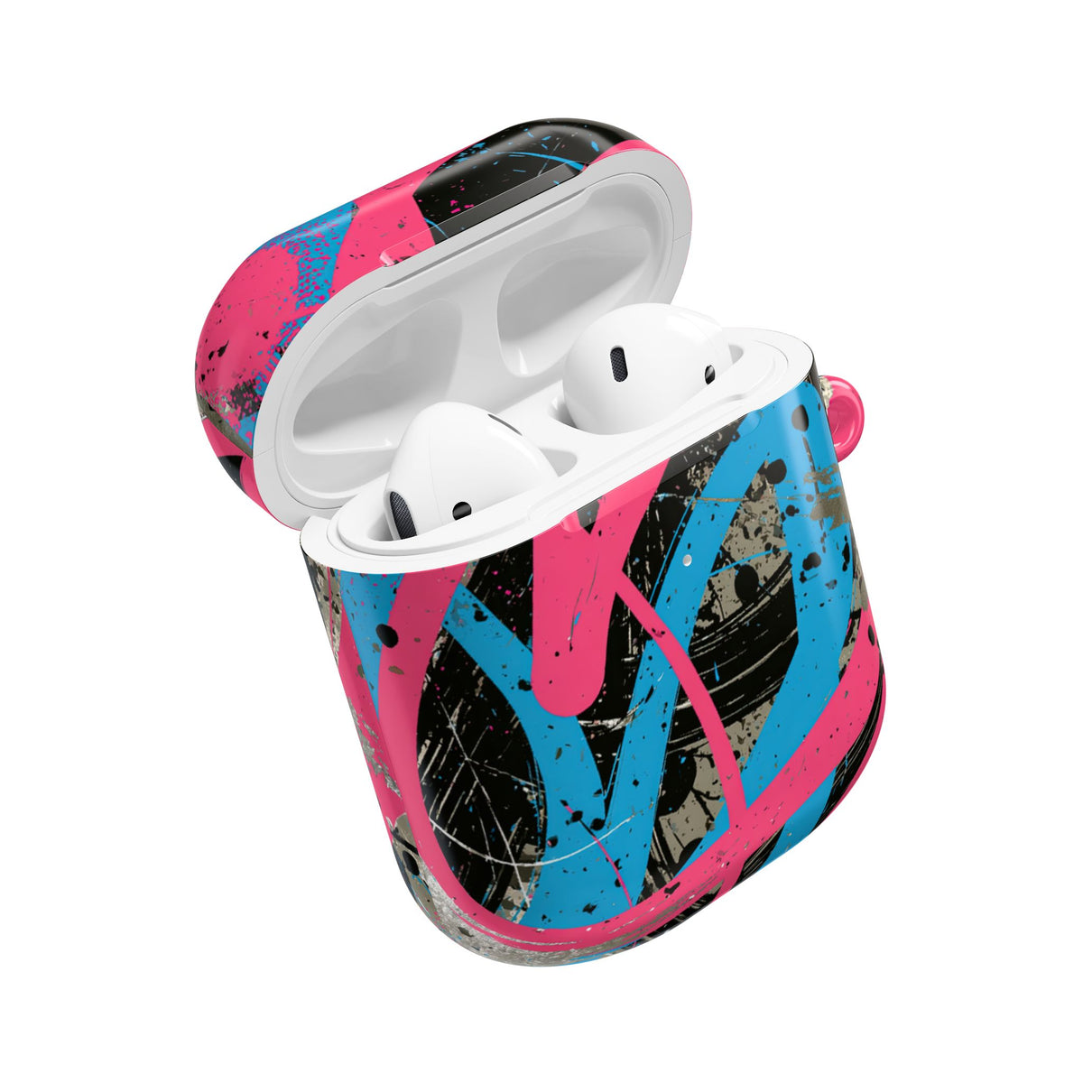 Cyber Splatter Flow · Hard Case for AirPods & AirPods Pro · Pink