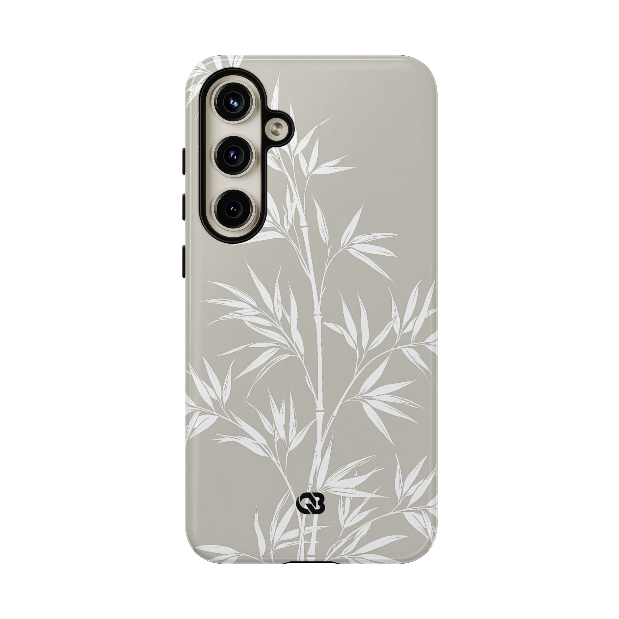 Beige Tough Phone Case for Samsung - Sandstone Bamboo Stalks