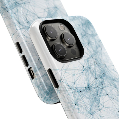 Blue Tough 2.0 Magsafe Phone Case for iPhone - Glacial Neural Web