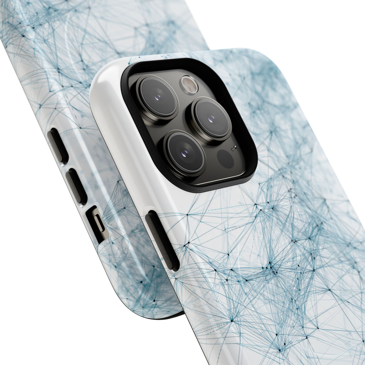 Neural Lattice · Tough 2.0 Magnetic Phone Case for iPhone · White