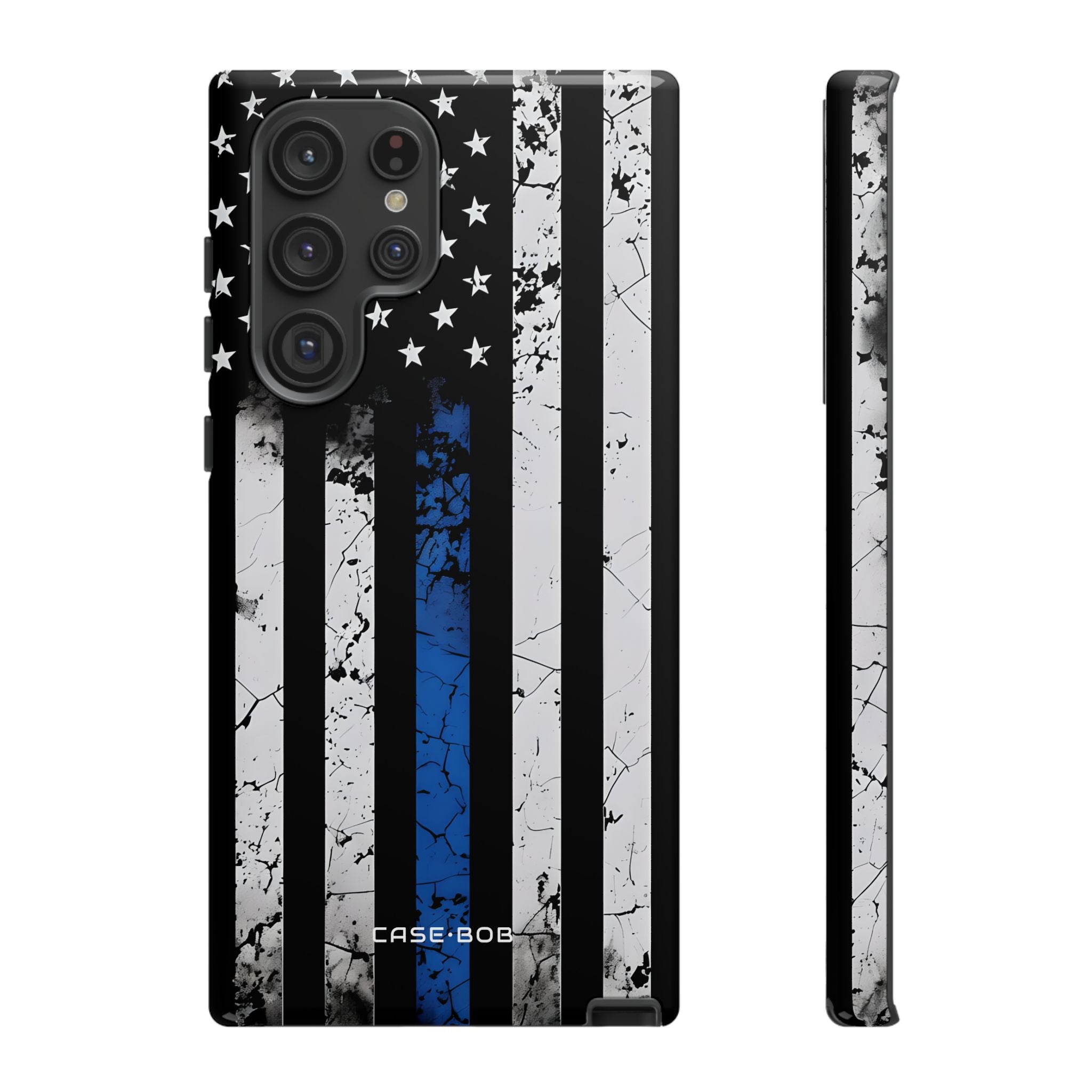 Blau gestreifte Flagge Samsung S22 Ultra Case - Tough