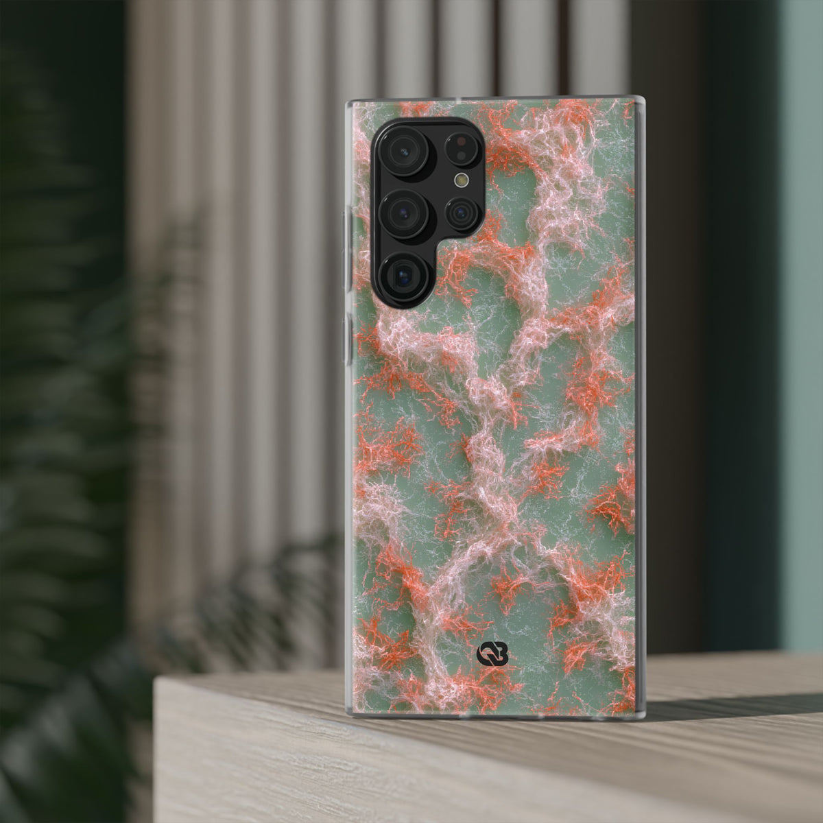 Coral Pixel Matrix · Lite Phone Case for Samsung · Green
